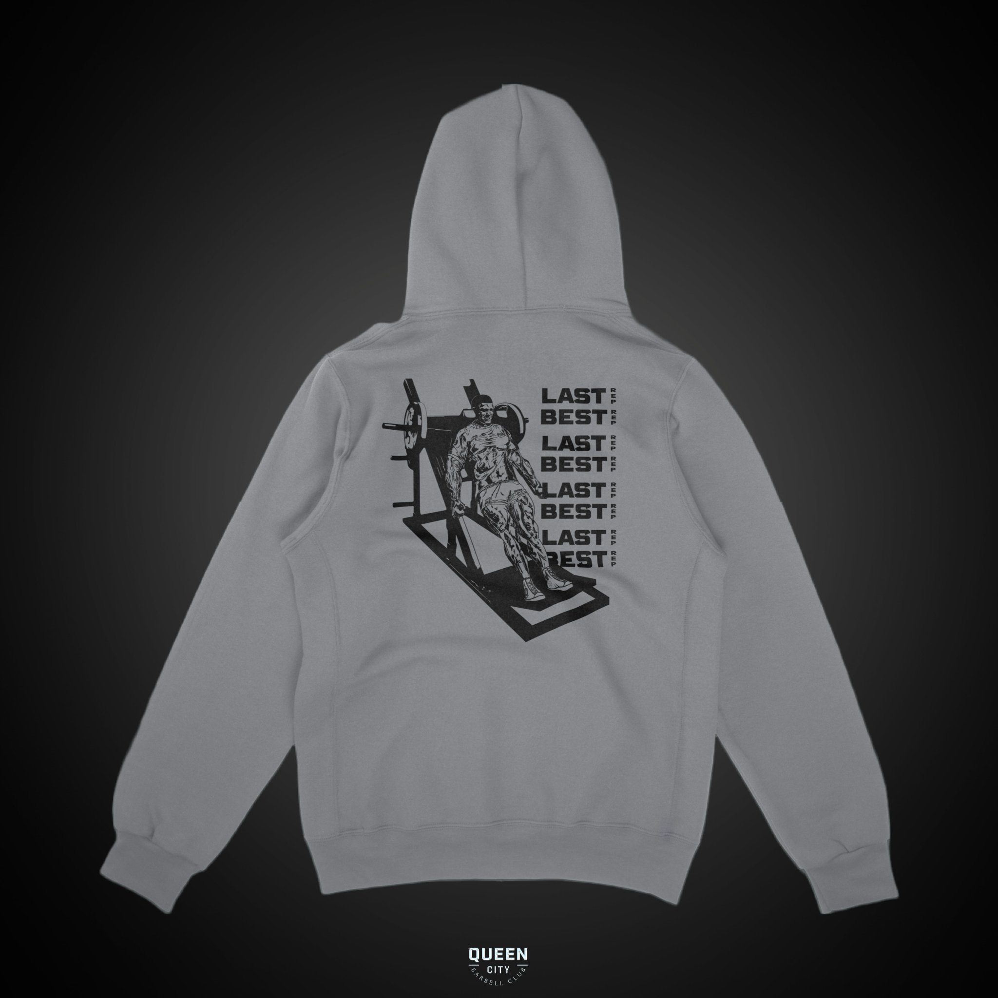 HACK SQUAT HOODIE // OXFORD GREY