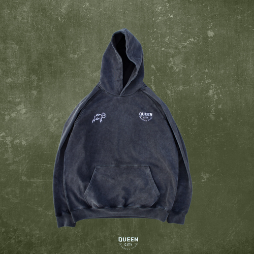 HEAVYWEIGHT VINTAGE HOODIE // ASH