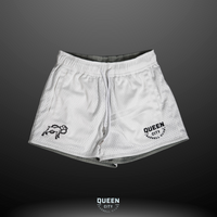 REVERSIBLE LUX MESH SHORTS // GREY & WHITE