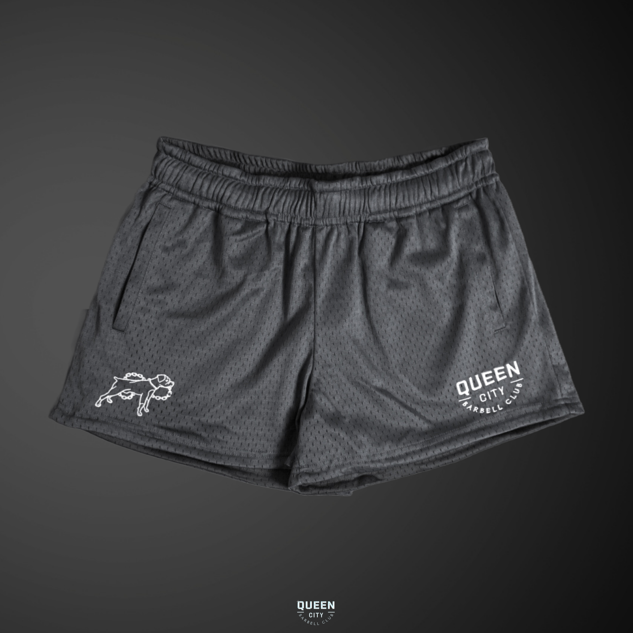 PREORDER: LUX MESH SHORTS // DARK GREY