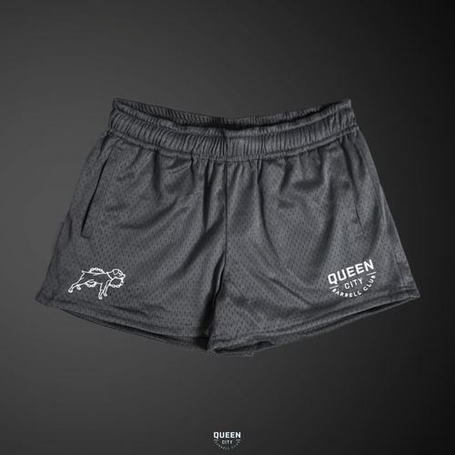 PREORDER: LUX MESH SHORTS // DARK GREY