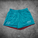 REVERSIBLE LUX MESH SHORTS // BURGUNDY & TEAL