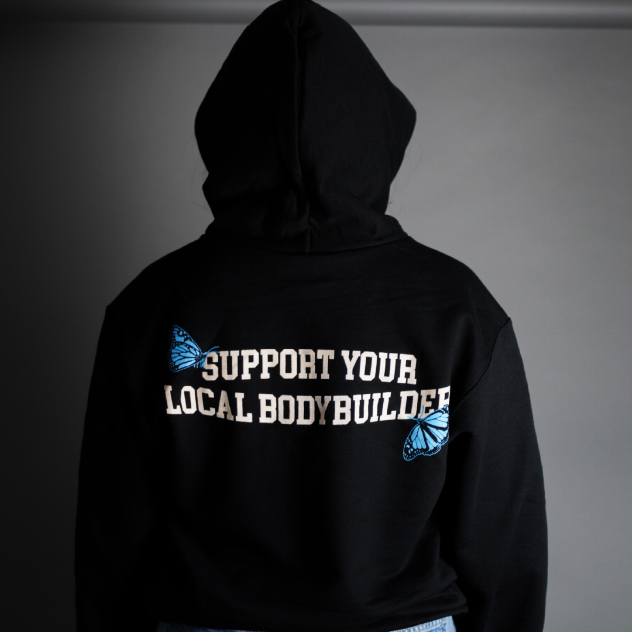 SUPPORT YOUR LOCAL BODYBUILDER // CHAMPION HOODIE