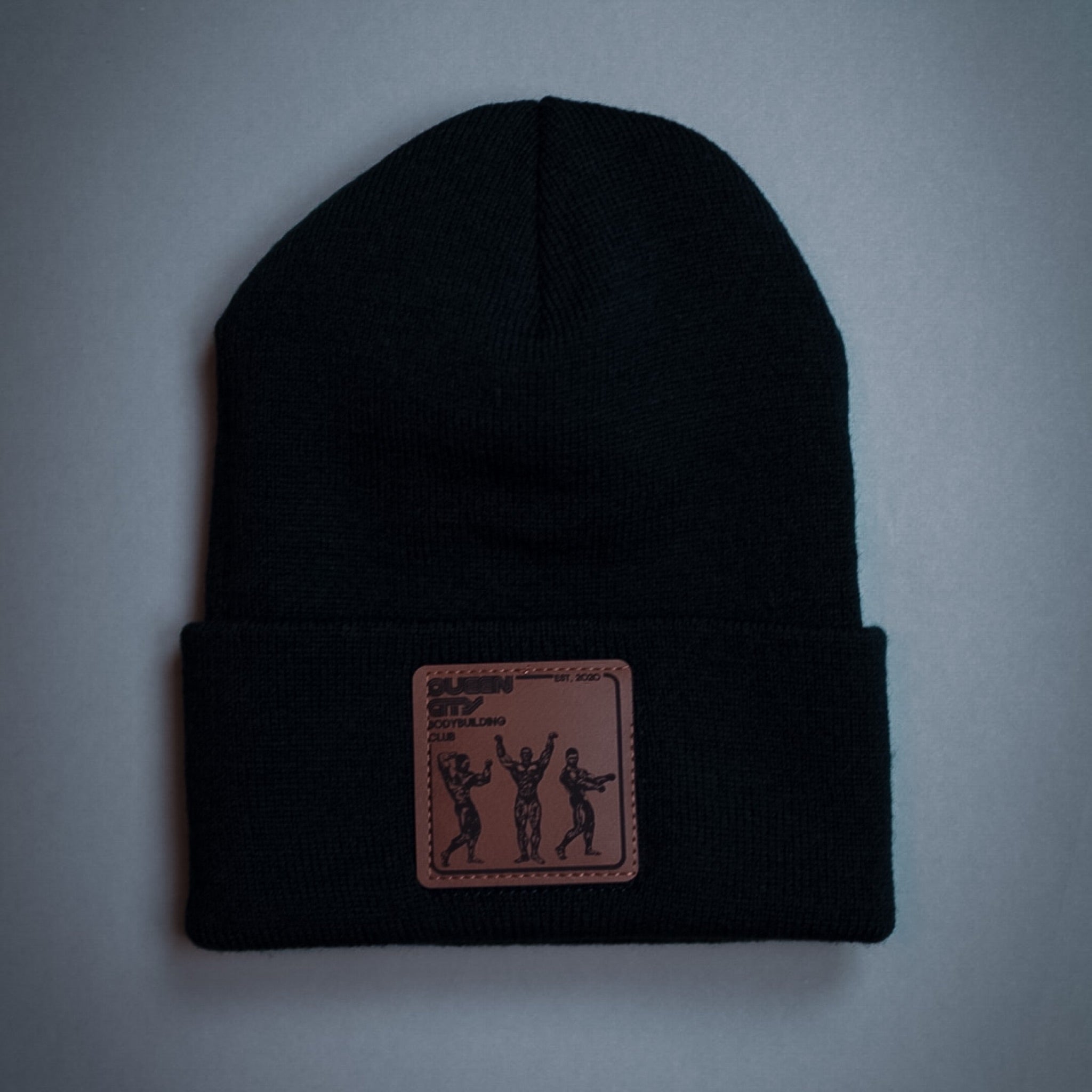 THE CLASSIC LEATHER PATCH BEANIE