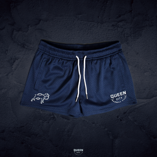 SAMPLE 05 // NAVY BLUE HOOCHIE LUX SHORTS