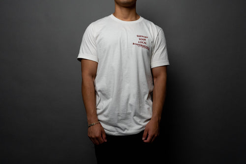 Support Your Local Bodybuilder Tee // Vintage White