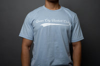 Queen City Barbell Club Scripted Tee // Baby Blue