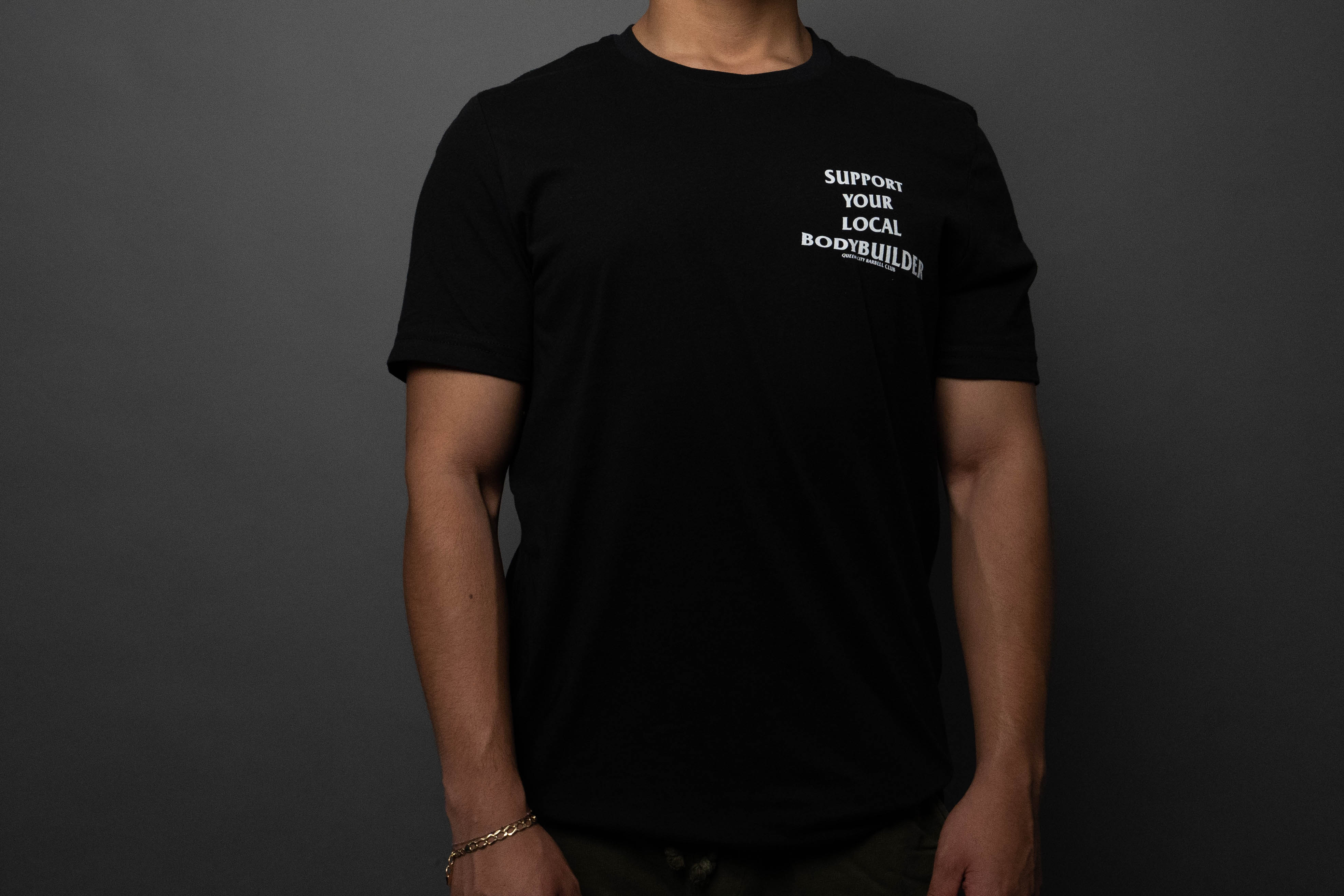Support Your Local Bodybuilder Tee // Black