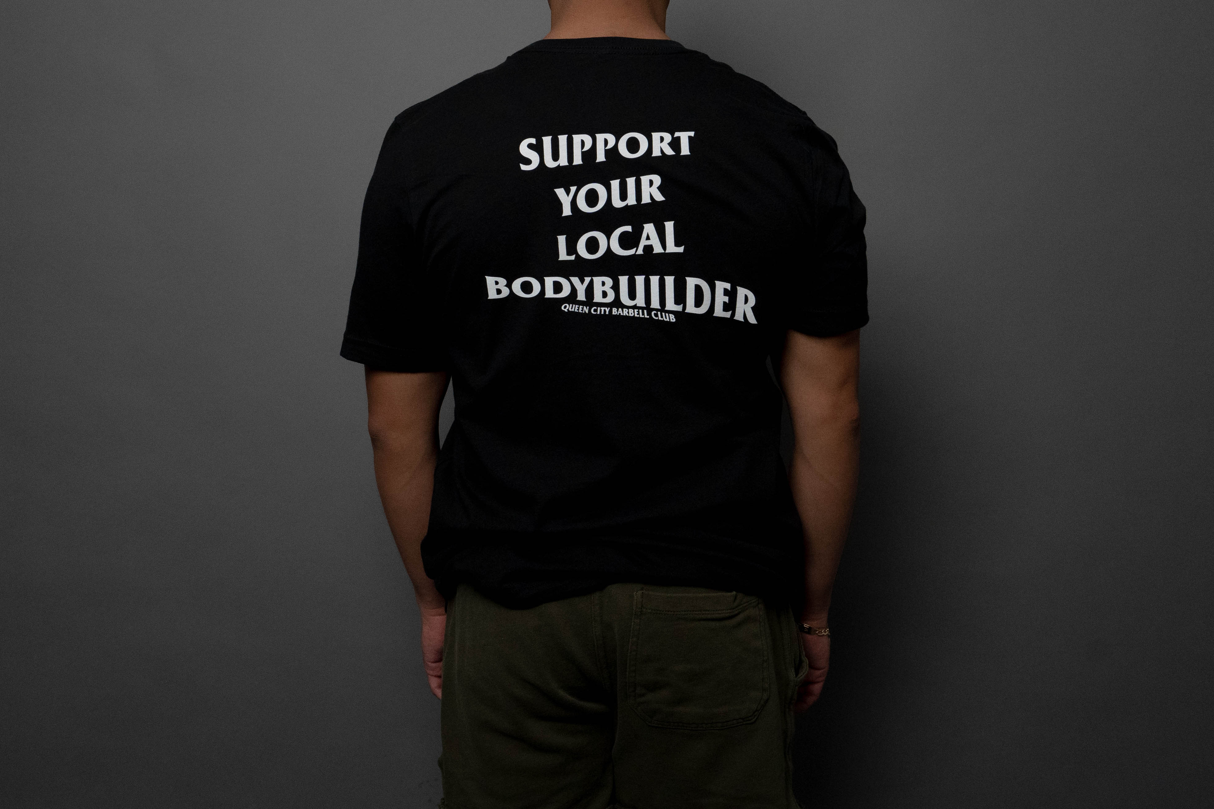 Support Your Local Bodybuilder Tee // Black