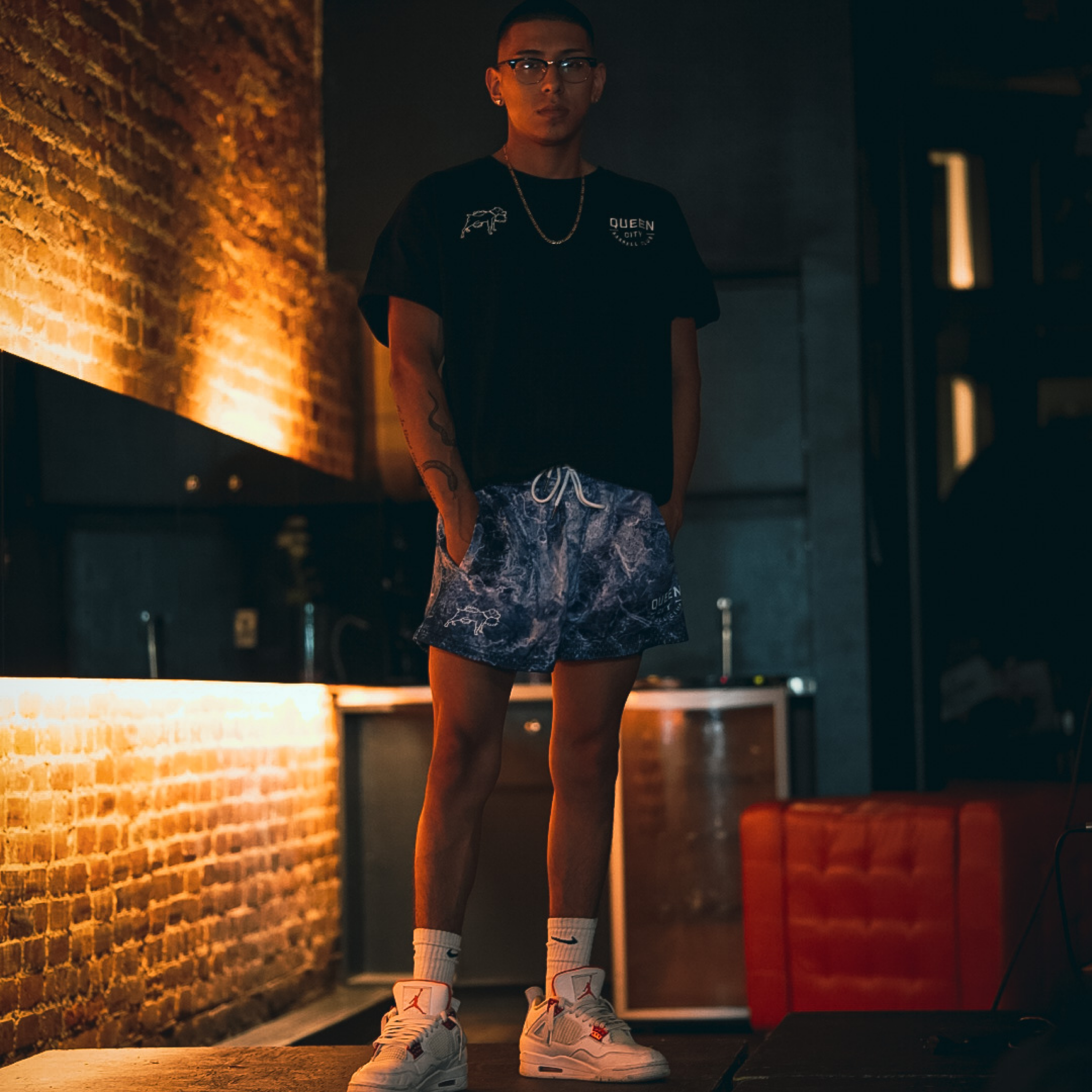 LUX MESH SHORTS // CRACKLES