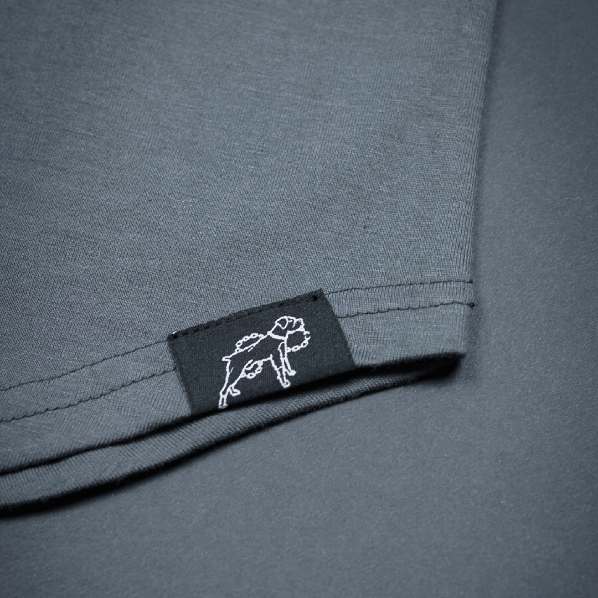 MONOGRAM MUSCLE TANK // CHARCOAL GREY
