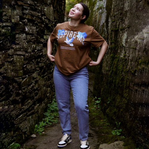 INSPIRE ME TEES // BLACK // BROWN